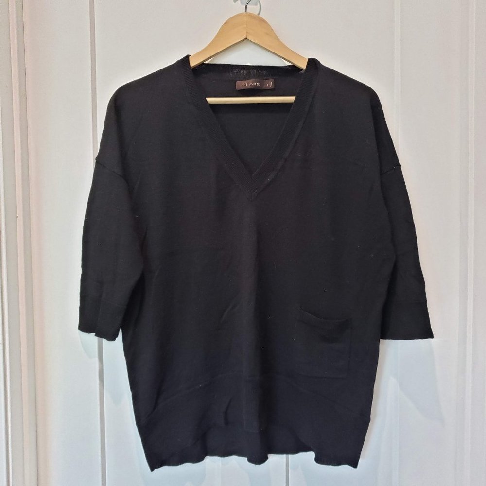 The Limited Black V-neck sweater